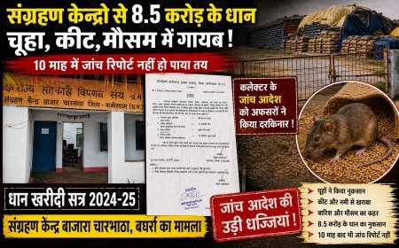 10 माह बाद भी नहीं मिला जवाब, 8.5 करोड़ का धान कहाँ गया? जांच पर उठे गंभीर सवाल