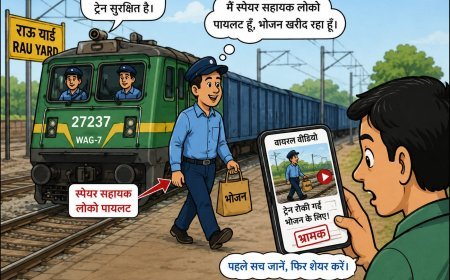 वायरल वीडियो पर रेलवे ने दी सफाई, भोजन के लिए नहीं रोकी गई थी मालगाड़ी