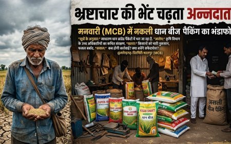 MCB में नकली धान बीज पैकिंग का आरोप, मनवारी में किसानों से जुड़ी गंभीर शिकायतों की जांच की मांग