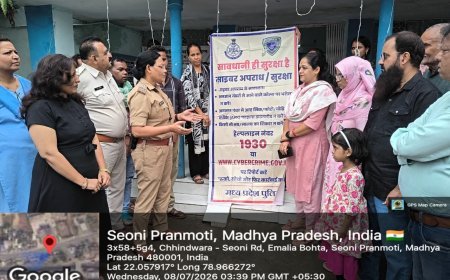 छिंदवाड़ा महिला थाना में ‘एक पेड़ मां के नाम’ अभियान, वृक्षारोपण के साथ साइबर सुरक्षा का दिया संदेश
