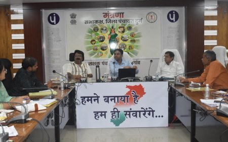 दुर्ग में गौधाम योजना की समीक्षा बैठक, गौधामों के बेहतर संचालन और गोवंश संरक्षण पर जोर
