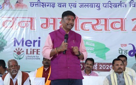 वन महोत्सव में केदार कश्यप ने किया पौधरोपण, 'एक पेड़ माँ के नाम' अभियान से दिया हरित छत्तीसगढ़ का संदेश