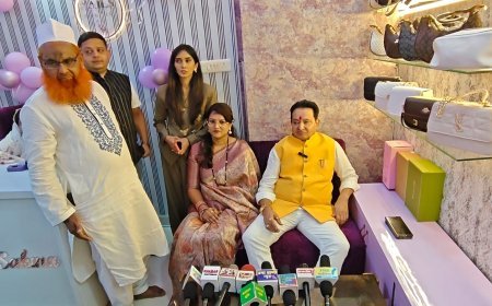 रायपुर में ‘नेल्स बाय सकीना’ शोरूम का शुभारंभ, विधायक संपत अग्रवाल और सैय्यद सलमा रहे मौजूद