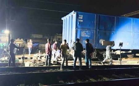 बिलासपुर रेलवे स्टेशन के पास मालगाड़ी का डिब्बा पटरी से उतरा, बड़ा हादसा टला