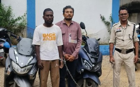 गरियाबंद पुलिस ने स्कूटी के पार्ट्स में छिपा 8 किलो गांजा पकड़ा, राजस्थान के दो तस्कर गिरफ्तार