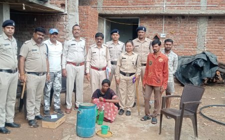 बेमेतरा में आबकारी विभाग की बड़ी कार्रवाई, तीन गांवों में छापेमारी कर कच्ची शराब और गुड़ लाहन जब्त