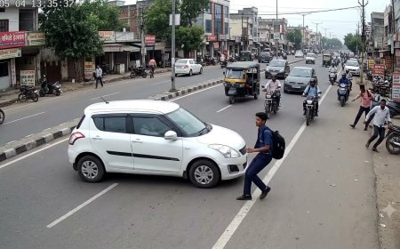 रॉन्ग साइड से आई कार ने ली छात्र की जान, CCTV में कैद हुआ दिल दहला देने वाला हादसा