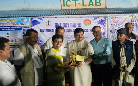 चिरमिरी में पहली बार संभाग स्तरीय रैपिड शतरंज प्रतियोगिता, 94 खिलाड़ियों ने दिखाया दम