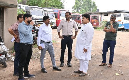 धमतरी के विकास कार्यों का महापौर, कलेक्टर और निगम आयुक्त ने किया संयुक्त निरीक्षण