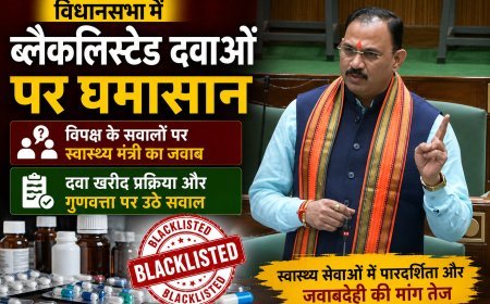 विधानसभा में ब्लैकलिस्टेड दवाओं पर घमासान, विपक्ष के सवालों पर स्वास्थ्य मंत्री ने दिया जवाब