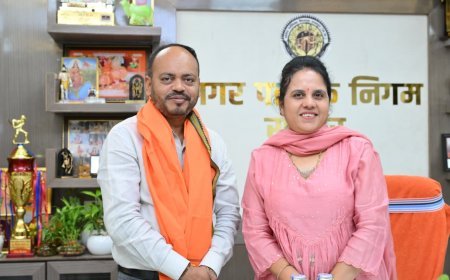 नवनामांकित एल्डरमेन अनिल सोनकर ने महापौर मीनल चौबे से की मुलाकात, पदभार ग्रहण पर मिली शुभकामनाएं