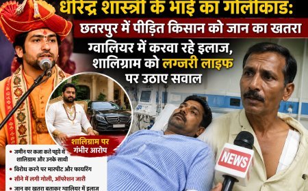 धीरेंद्र शास्त्री के भाई पर गोलीकांड का आरोप, घायल किसान का ग्वालियर में इलाज जारी
