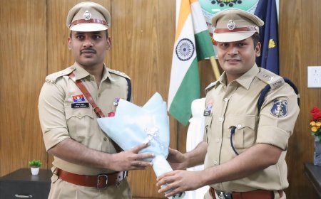बालोद के नए पुलिस अधीक्षक किरण गंगाराम चव्हाण ने संभाला पदभार, अधिकारियों के साथ की पहली बैठक