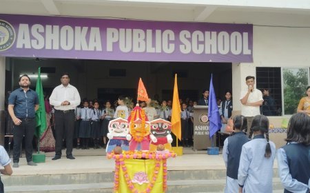अशोका पब्लिक स्कूल में श्रद्धा और उल्लास के साथ मनाया गया भगवान जगन्नाथ रथयात्रा महोत्सव