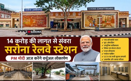 14 करोड़ की लागत से संवरा सरोना रेलवे स्टेशन, प्रधानमंत्री मोदी करेंगे वर्चुअल लोकार्पण