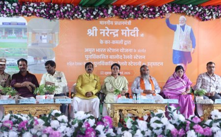अमृत भारत स्टेशन योजना के तहत बालोद रेलवे स्टेशन का हुआ कायाकल्प, प्रधानमंत्री मोदी ने किया वर्चुअल लोकार्पण