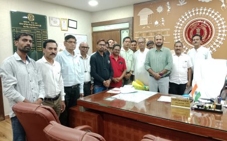 जिला प्रेस क्लब के पदाधिकारियों ने कलेक्टर से की मुलाकात, जिले की प्रमुख समस्याओं पर हुई चर्चा