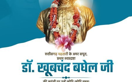 छत्तीसगढ़ महतारी के अमर सपूत, प्रथम स्वप्नद्रष्टा डॉ. खूबचंद बघेल जी की जयंती पर उन्हें कोटि-कोटि नमन!
