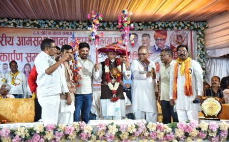 ग्राम बरौदा में यादव महासम्मेलन संपन्न, सामाजिक भवन का लोकार्पण; मुख्यमंत्री विष्णुदेव साय और विधायक अनुज शर्मा हुए शामिल