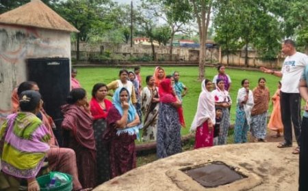 ओवरहेड टैंक की पाइपलाइन फटने से वार्ड 14 की जलापूर्ति बाधित, पालिकाध्यक्ष ने किया निरीक्षण