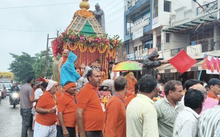 भेरूंदा में निकली भगवान जगन्नाथ की भव्य रथ यात्रा, बारिश के बीच उमड़ा आस्था का जनसैलाब