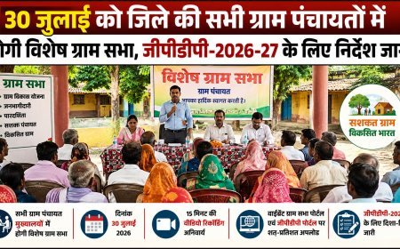 30 जुलाई को कबीरधाम की सभी ग्राम पंचायतों में होगी विशेष ग्राम सभा, जीपीडीपी 2026-27 की योजना पर होगा मंथन