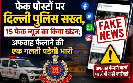 फेक पोस्टों पर दिल्ली पुलिस सख्त, 15 फेक न्यूज का किया खंडन; अफवाह फैलाने वालों पर होगी कड़ी कार्रवाई