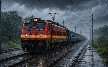 मुंबई में भारी बारिश का असर: रतलाम मंडल से गुजरने वाली कई ट्रेनें घंटों लेट, यात्रियों को यात्रा से पहले स्टेटस जांचने की सलाह
