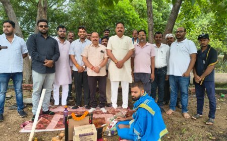 शिवपुरी गार्डन का होगा कायाकल्प, जामुल में उन्नयन कार्य का हुआ शुभारंभ