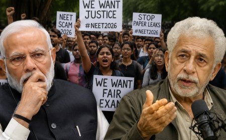 NEET-UG 2026 विवाद पर नसीरुद्दीन शाह का केंद्र सरकार और प्रधानमंत्री मोदी पर हमला, छात्र आंदोलन का किया समर्थन