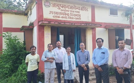सीएमएचओ ने किया उप स्वास्थ्य केंद्र रिसगांव का औचक निरीक्षण, मलेरिया जांच और स्वास्थ्य सेवाओं को लेकर दिए अहम निर्देश
