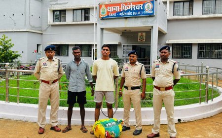 गरियाबंद पुलिस की बड़ी कार्रवाई: 10.961 किलो गांजा, बोलेरो वाहन सहित 7 आरोपी गिरफ्तार