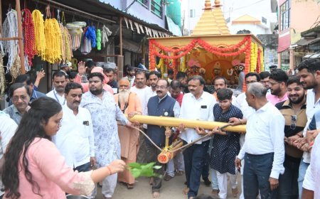लोरमी में श्रद्धा और भक्ति के साथ निकली भगवान श्री जगन्नाथ की बहुड़ा यात्रा, उप मुख्यमंत्री अरुण साव ने खींचा रथ