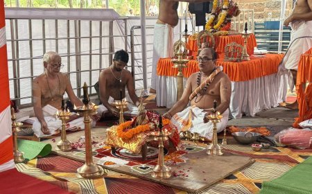 भोरमदेव मंदिर में पांच दिवसीय 'महाचतुर शुद्धि सहस्र कलशम्' अनुष्ठान शुरू, गुरु पूर्णिमा तक होंगे विशेष वैदिक आयोजन