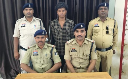 जांजगीर-चांपा में धारदार हथियार लहराकर लोगों को डराने वाला आरोपी गिरफ्तार, चाकू जब्त