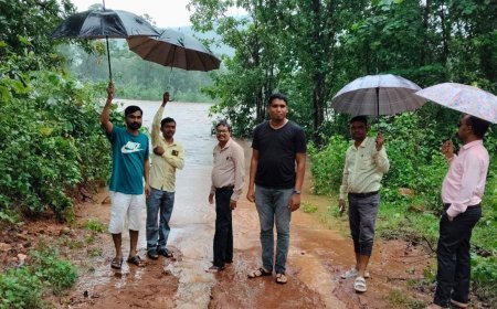 बारिश से बड़े गोबरा समेत कई गांवों का संपर्क टूटा, उफनती नदियों ने बढ़ाई ग्रामीणों की मुश्किलें