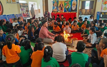 डी.ए.वी. मुख्यमंत्री पब्लिक स्कूल, जांता में गुरु पूर्णिमा पर वैदिक हवन यज्ञ एवं गुरु वंदन कार्यक्रम का भव्य आयोजन