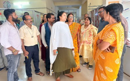 जनता की सेहत से कोई समझौता नहीं, मंत्री लक्ष्मी राजवाड़े ने भटगांव स्वास्थ्य केंद्र का किया औचक निरीक्षण