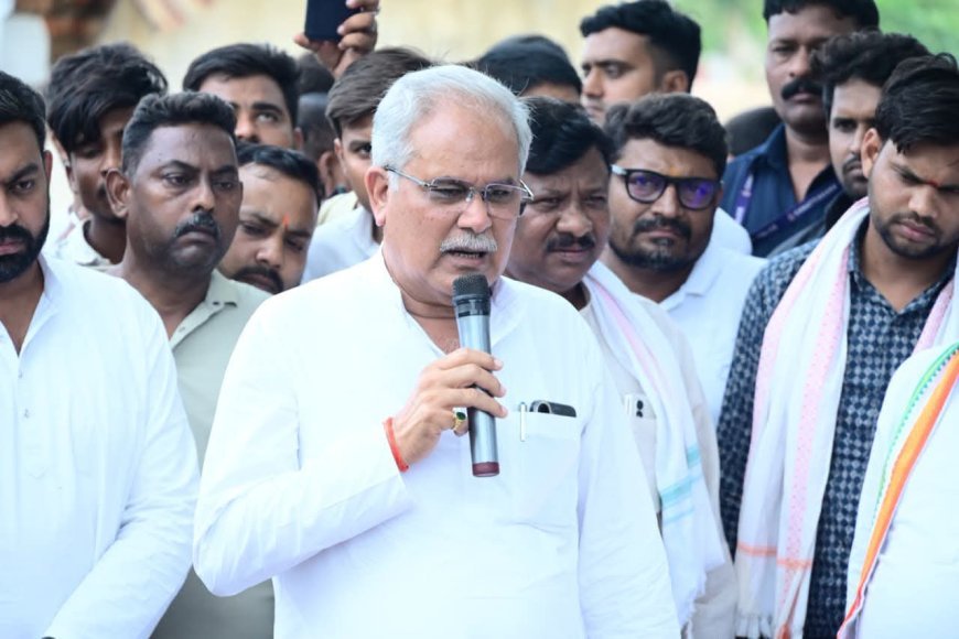 नकटी बुलडोजर कार्रवाई पर कांग्रेस का विरोध, दीपक बैज और भूपेश बघेल ने प्रभावित परिवारों से की मुलाकात