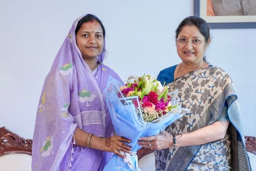 महिला एवं बाल विकास मंत्री लक्ष्मी राजवाड़े ने केंद्रीय मंत्री अन्नपूर्णा देवी से की मुलाकात