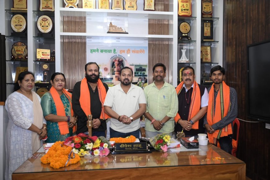 नवनियुक्त एल्डरमैनों ने विधायक दीपेश साहू से की मुलाकात, जनसेवा का लिया संकल्प