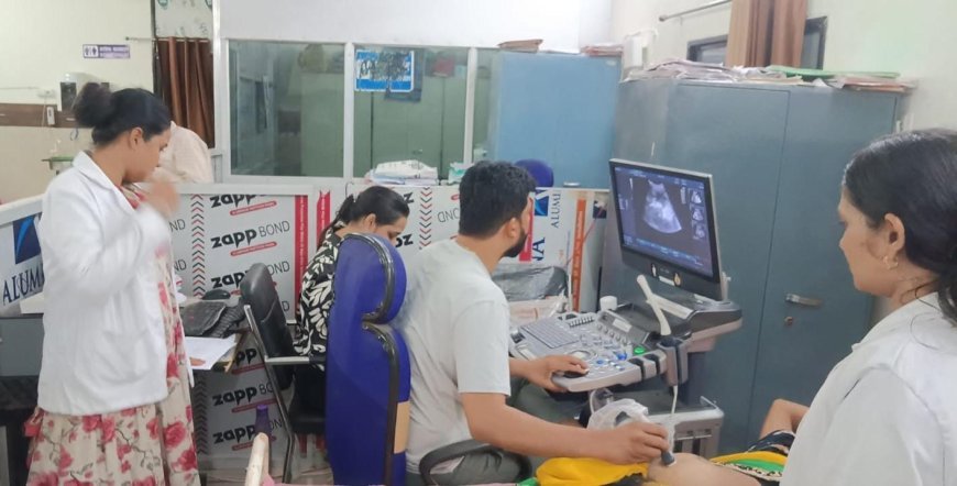 बोड़ला में 101 गर्भवती महिलाओं की निःशुल्क सोनोग्राफी, हाई-रिस्क गर्भावस्था की समय पर हुई पहचान