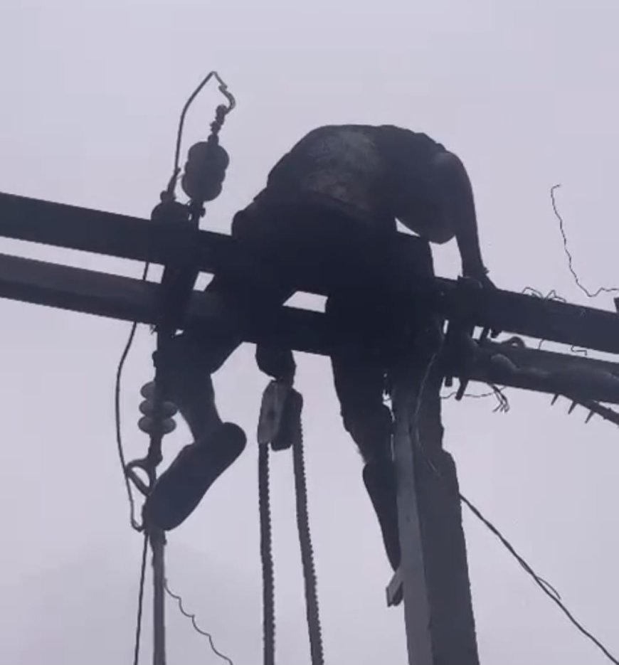 19 घंटे अंधेरे में डूबा अबूझमाड़, सरपंच और ग्रामीणों ने खुद जोड़ दी टूटी बिजली लाइन
