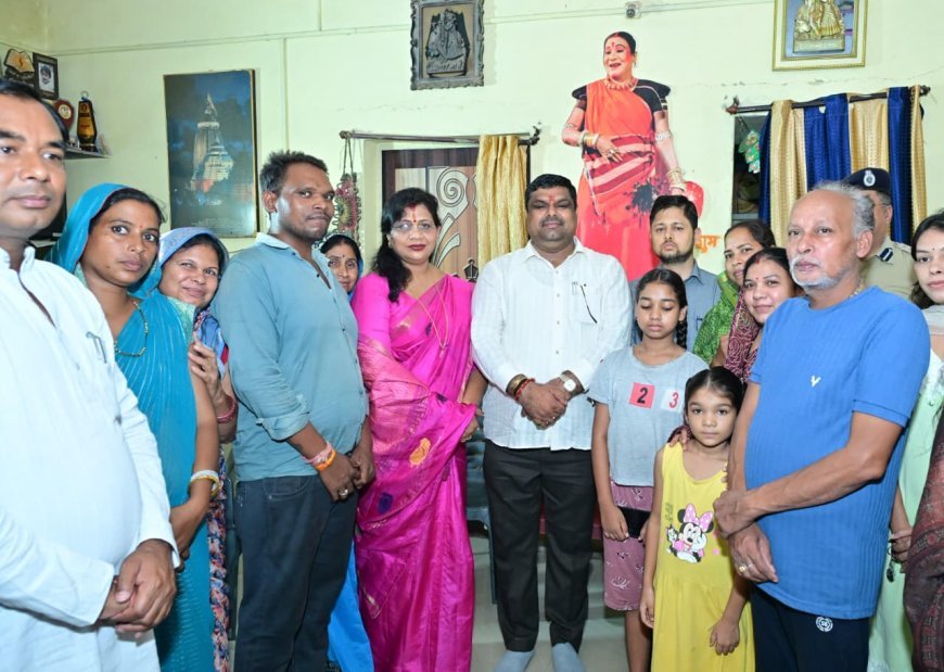 गनियारी पहुंचे मंत्री गजेन्द्र यादव, तीजन बाई के दशगात्र और श्रद्धांजलि कार्यक्रम की तैयारियों का लिया जायजा