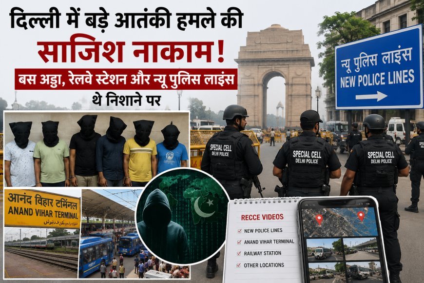 दिल्ली में कथित आतंकी साजिश का खुलासा, स्पेशल सेल ने छह संदिग्धों से पूछताछ में जुटाई अहम जानकारियां