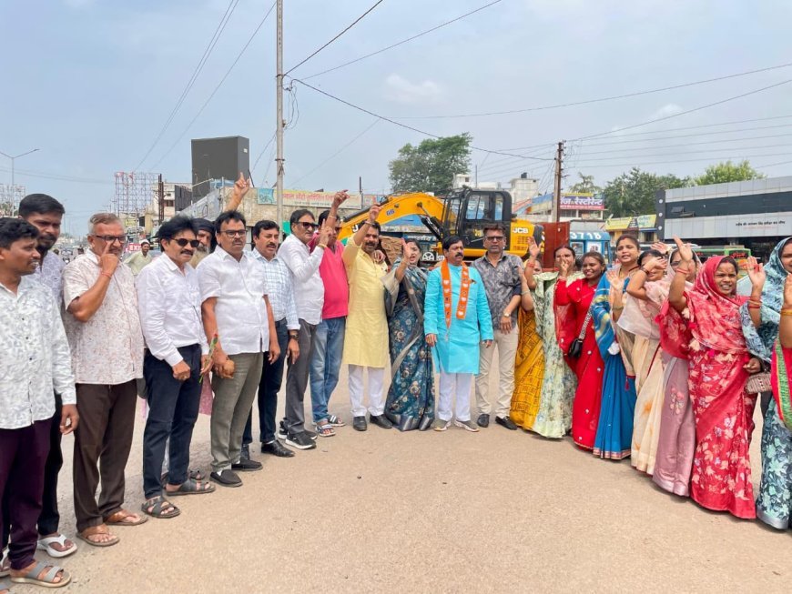 बालोद के नया बस स्टैंड में 23 लाख की नाली निर्माण का भूमि पूजन, जलभराव से मिलेगी राहत