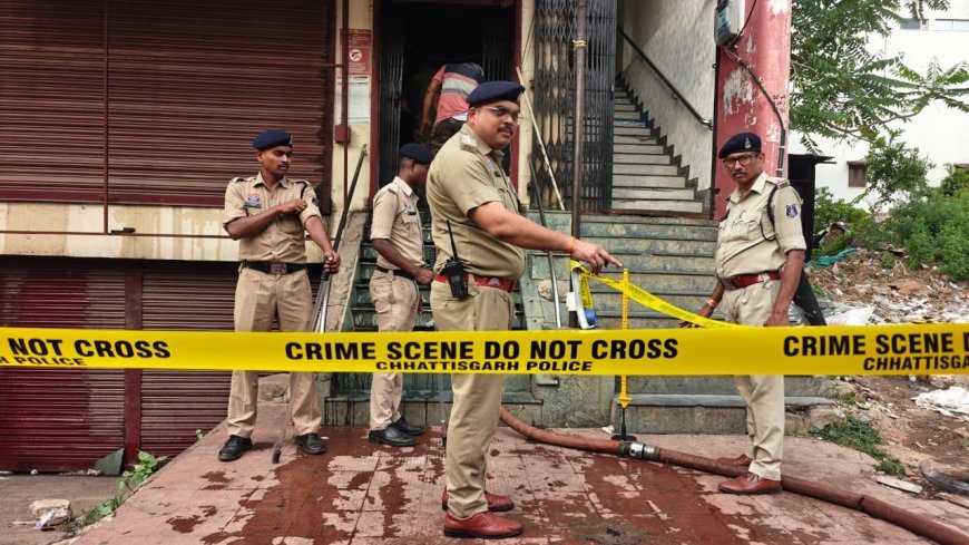 रायपुर के बूढ़ापारा स्थित पीएनबी बैंक में लगी आग, दमकल ने समय रहते पाया काबू