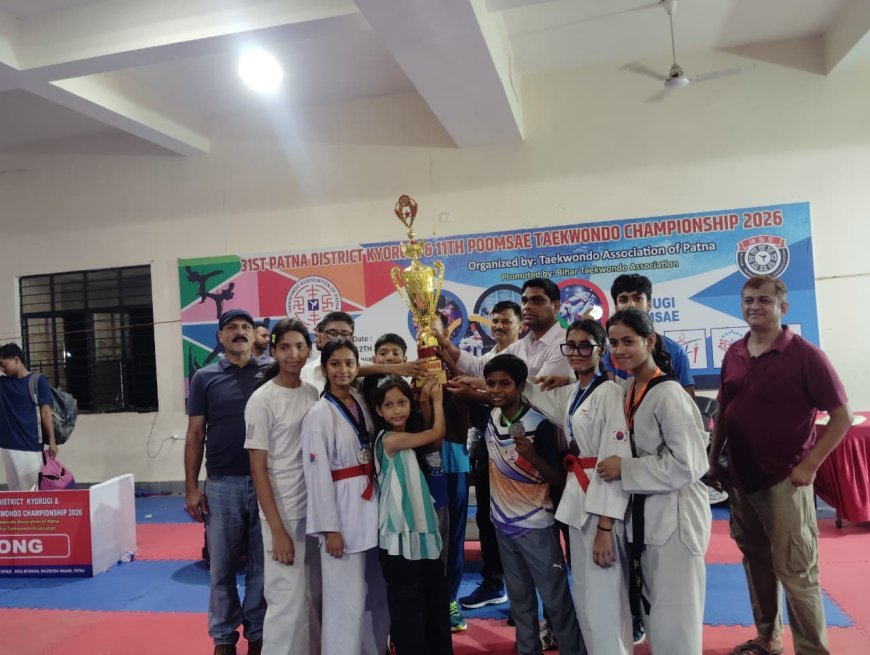 31वीं पटना जिला स्तरीय ताइक्वांडो प्रतियोगिता में आईटीसी क्लब बना ओवरऑल चैंपियन