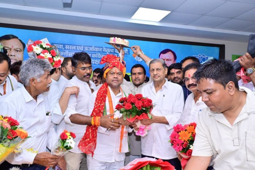 कांग्रेस कार्यकर्ताओं ने सादगी के साथ मनाया दीपक बैज का जन्मदिन, रक्तदान कर दिया सेवा का संदेश