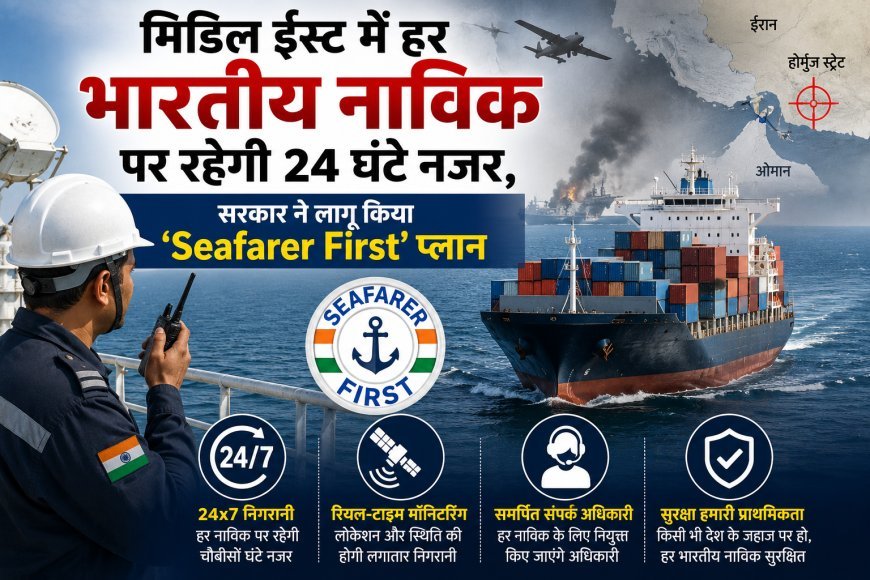 मिडिल ईस्ट में भारतीय नाविकों की सुरक्षा के लिए सरकार का बड़ा कदम, लागू हुआ 'Seafarer First' प्लान